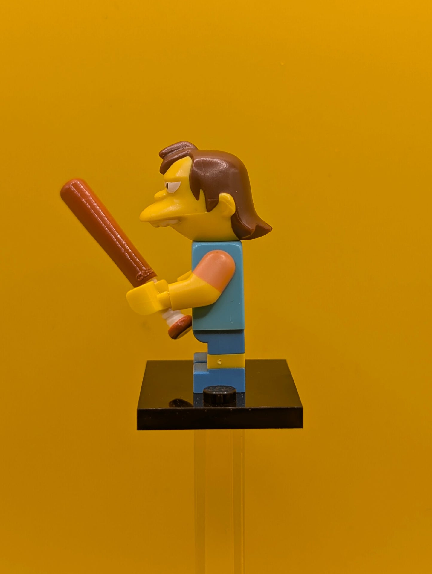 Nelson Muntz colsim-12 The Simpsons, Series 1 (Complete Set with Stand and Accessories) Cmf Lego Minifigure