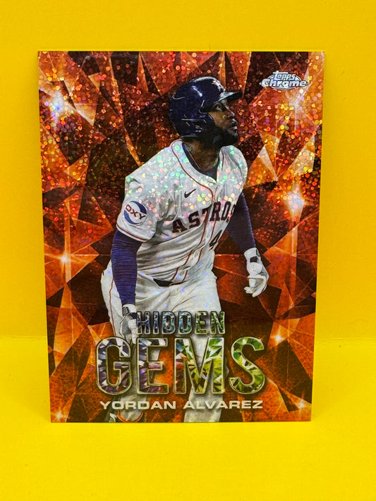 Yordan Alvarez 2024 Topps Chrome #HG42 Hidden Gems