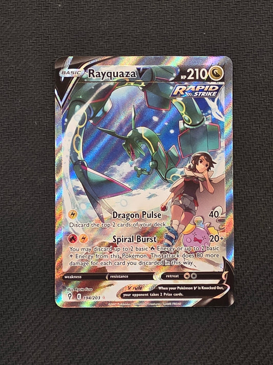 #194/203 Rayquaza V (Alternate Art Secret) SWSH07: Evolving Skies