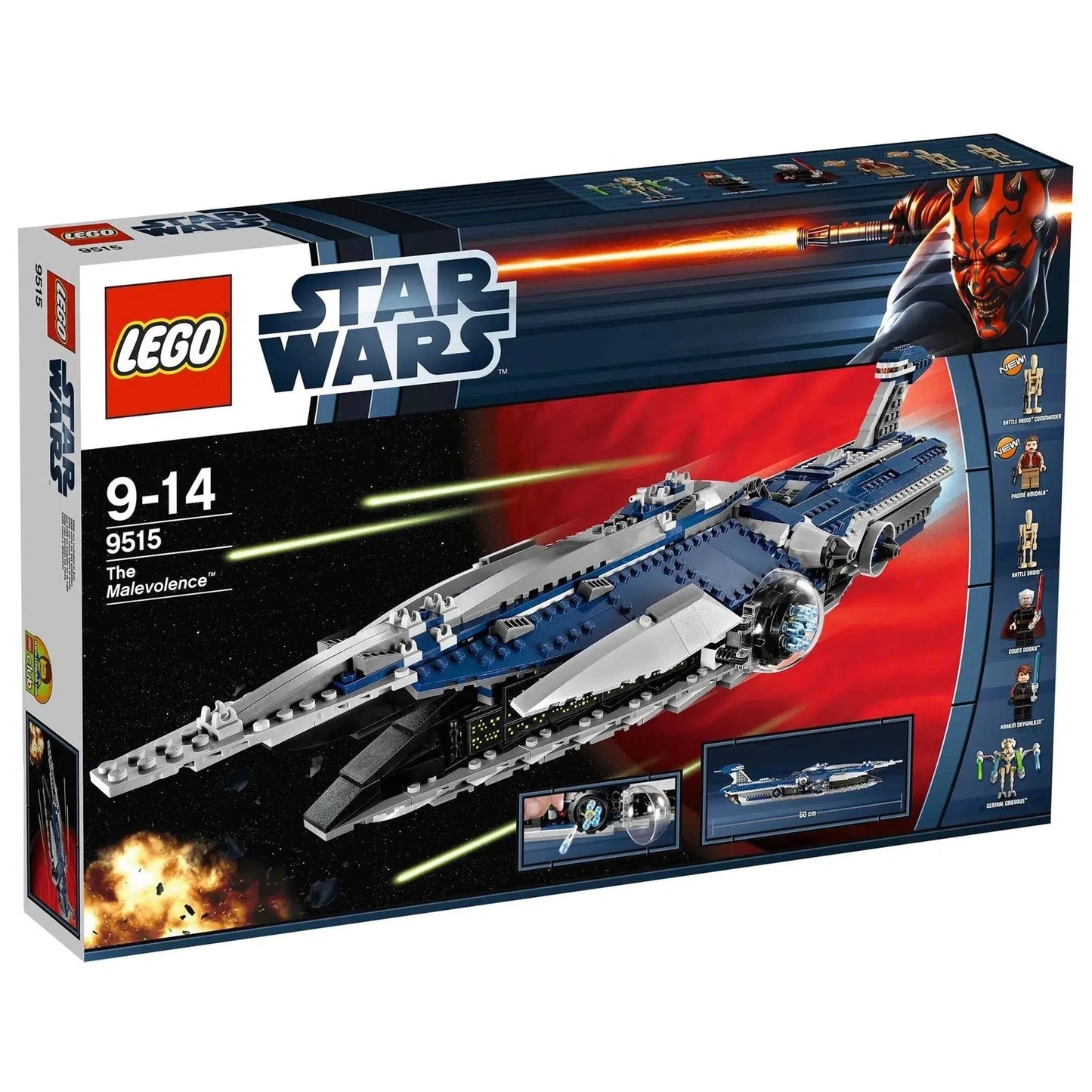 9515 The Malevolence Star Wars The Clone Wars Lego Set