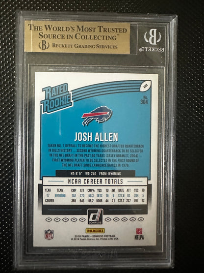 Josh Allen 2018 Donruss BGS 9.5