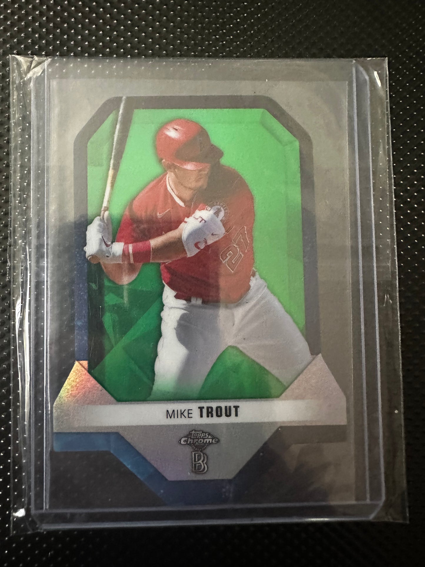 Mike Trout BD-10 2021 Topps Chrome Die-Cut 13/99