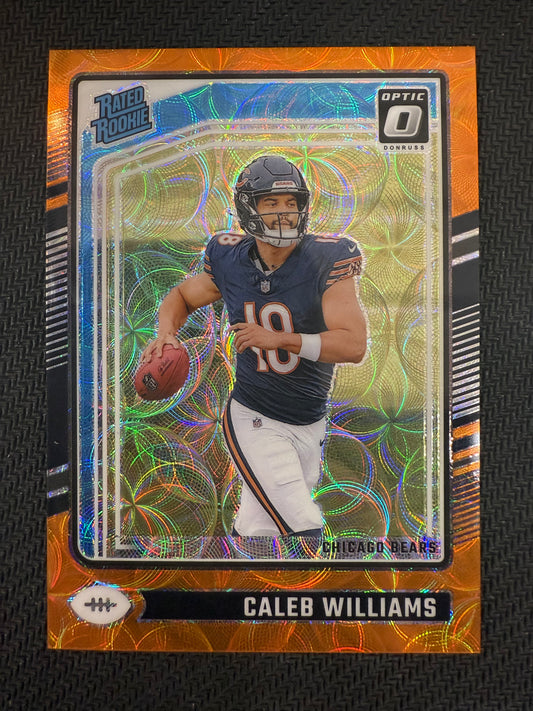 #201 Caleb Williams 2024 Panini Donruss Optic Orange Scope /79
