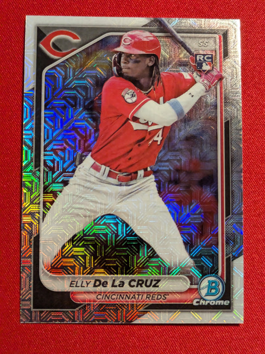 2024 Bowman Chrome Mega Elly De La Cruz RC Rookie Mojo Refractor (RC) Reds