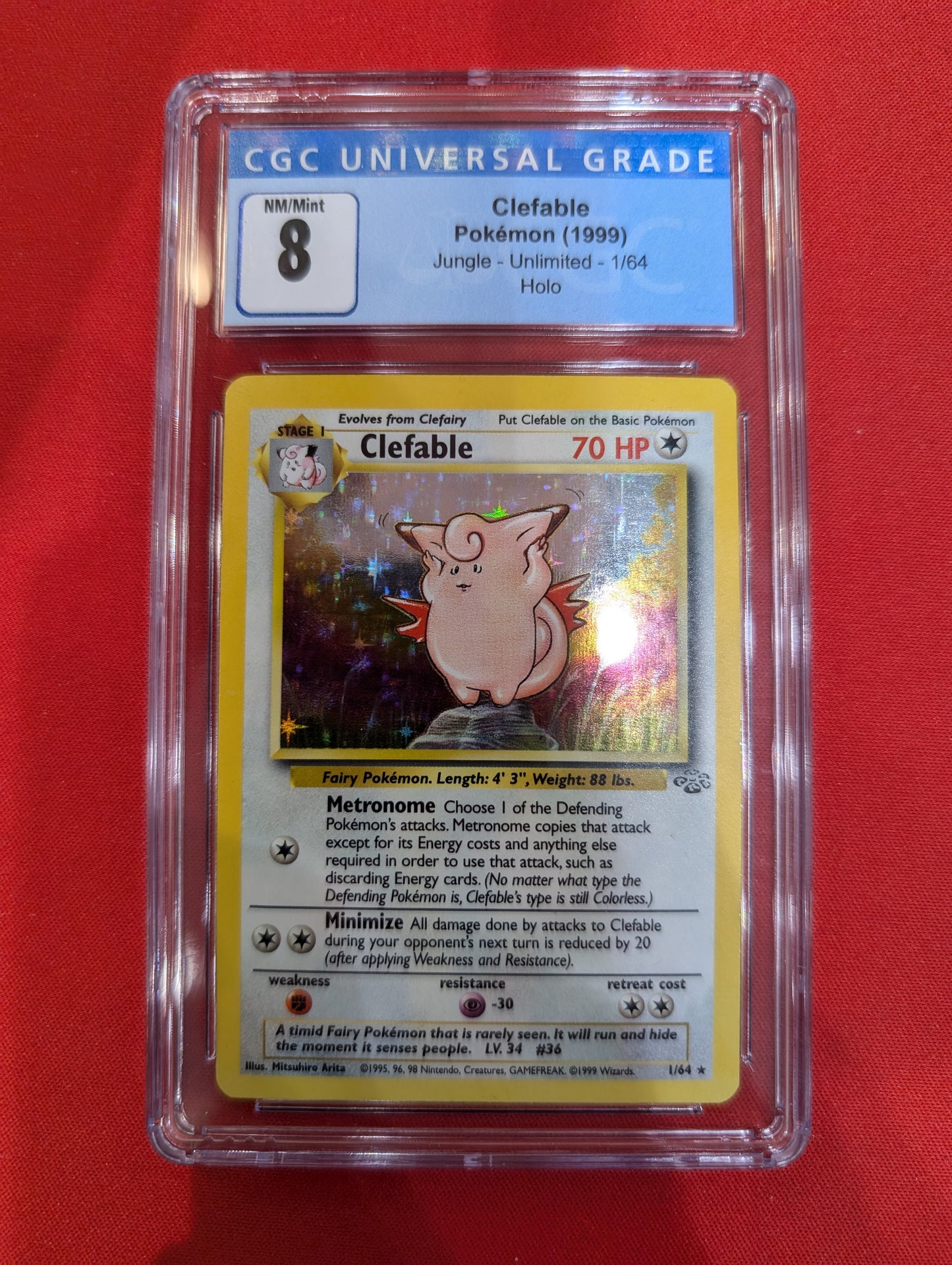 Clefable #1 CGC 8