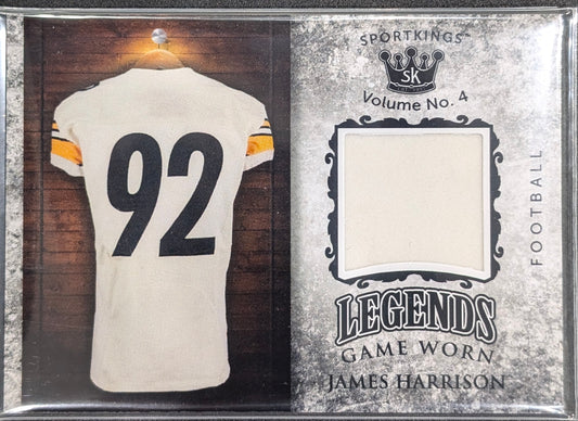 James Harrison LSM-60 Sportkings Vol.4 Premium Football Legends Game Worn Jersey Patch