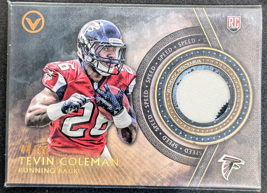 Tevin Coleman VP-TC 2015 Jersey Patch Rookie Card w/ Ser#44/99