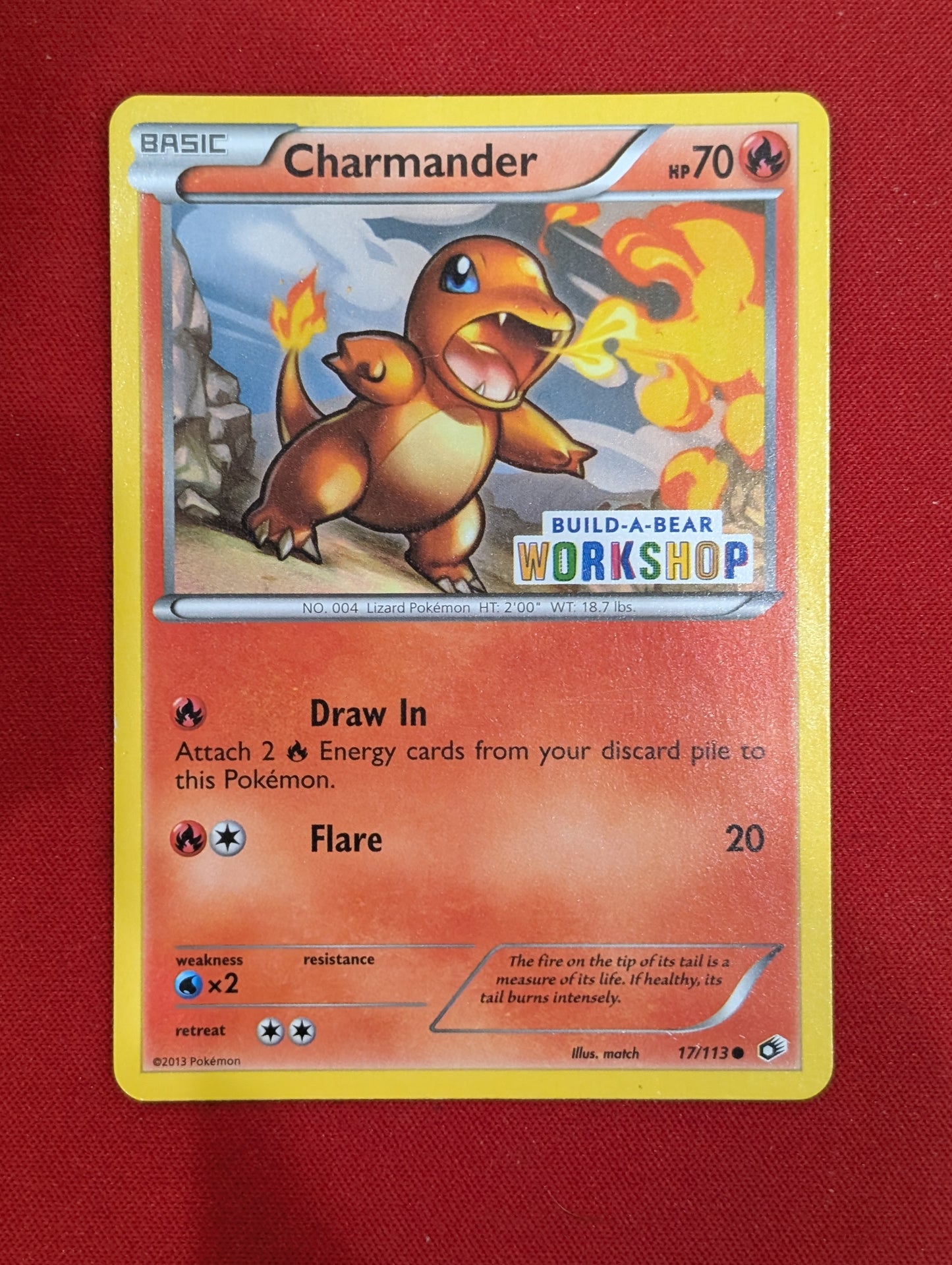 17/113 Charmander Build-A-Bear stamped