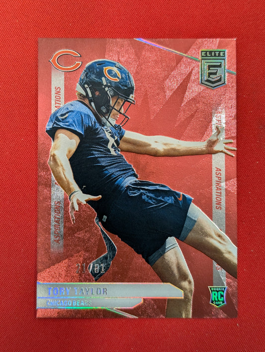 #101 Tory Taylor 2024 Donruss Elite Red 21/81