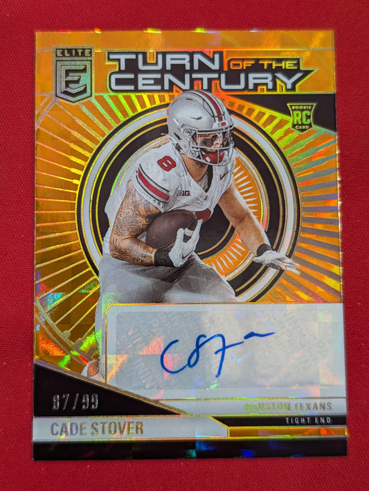 #TCA-CST Cade Stover 2024 Donruss Elite Orange Autograph #87/99