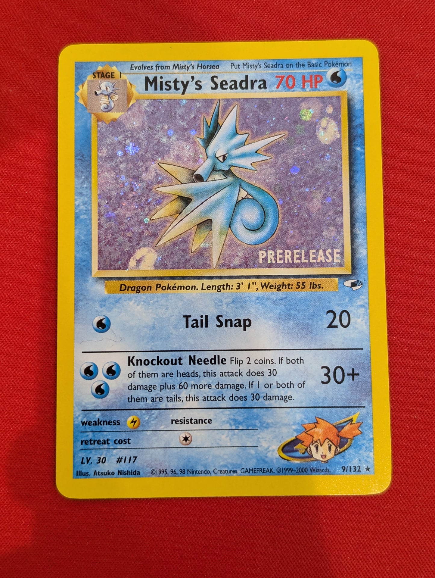 #9/132 Misty's Seadra (pre release) Gym Heroes