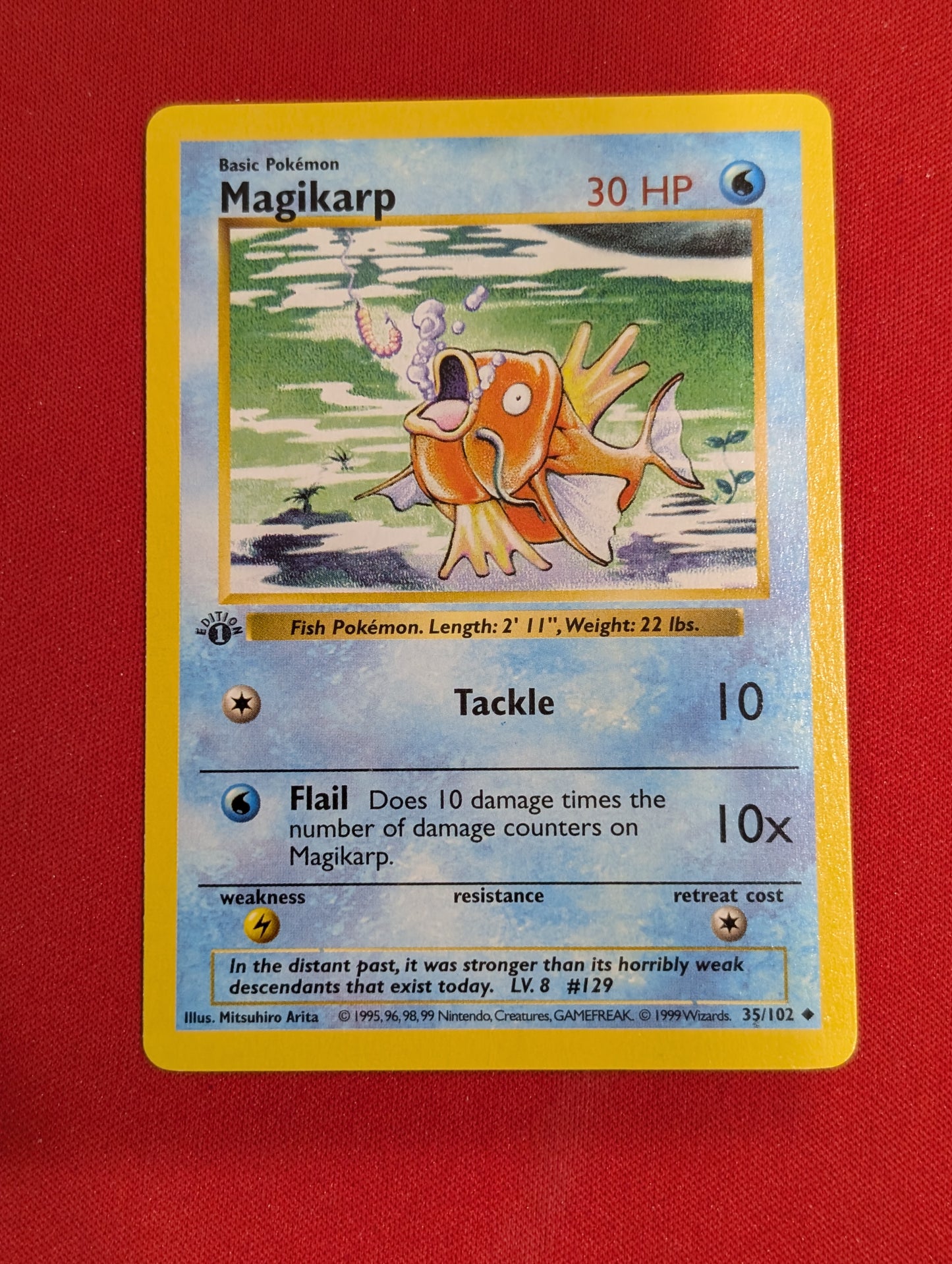 #35/102 Magikarp (1st ED Shadowless) base set