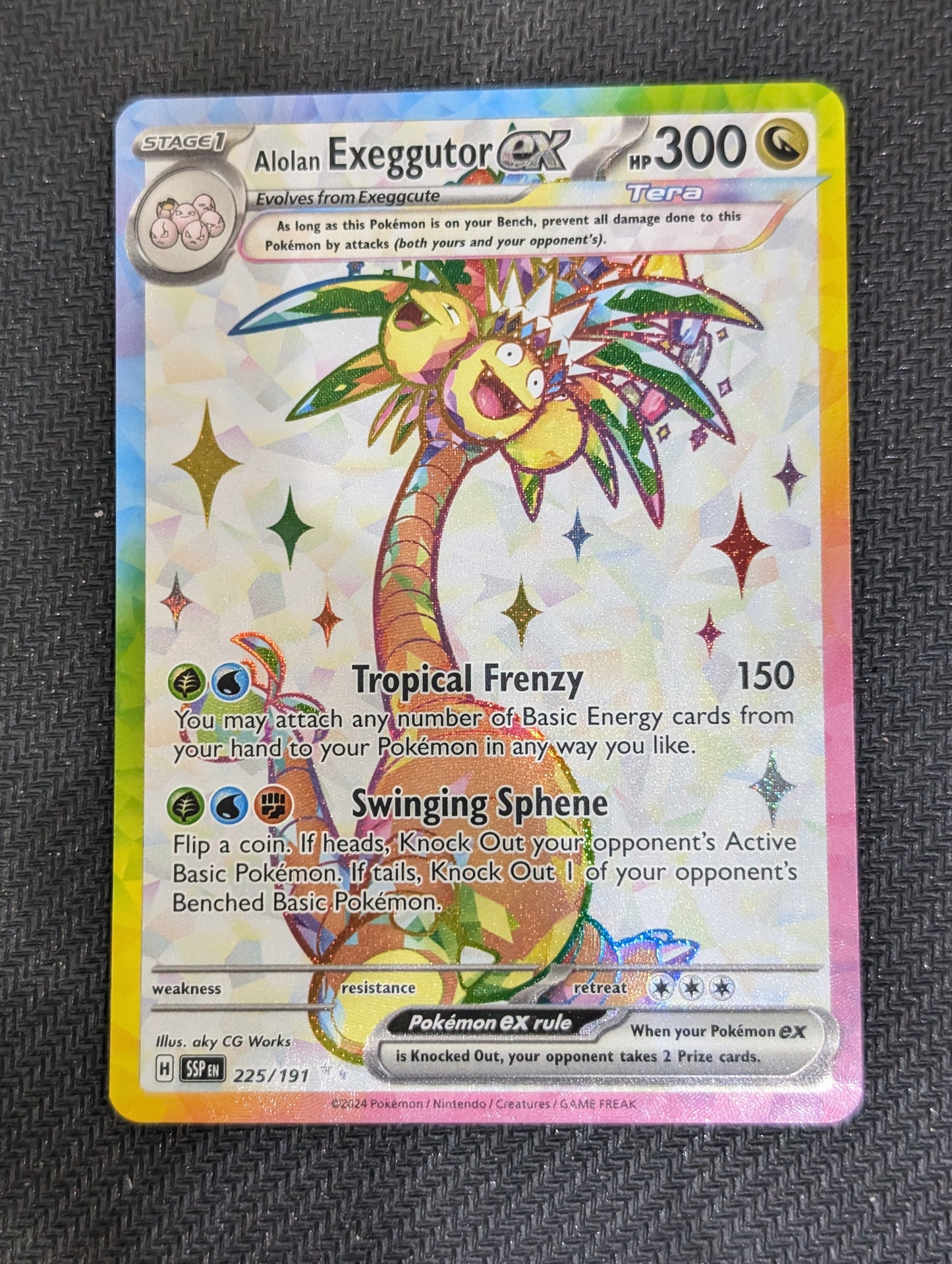 #225/191 Alolan Exeggutor Ex Surging Sparks