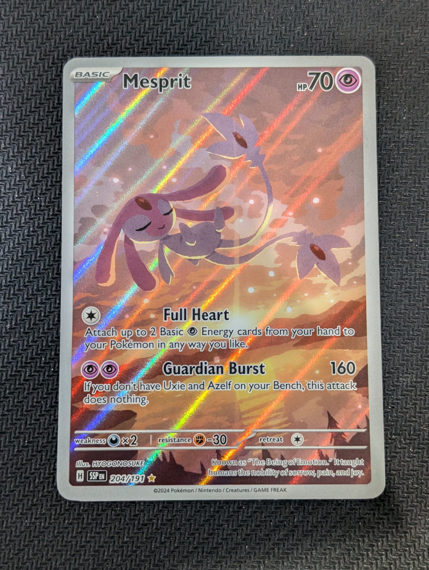 #204/191 Mesprit Surging Sparks