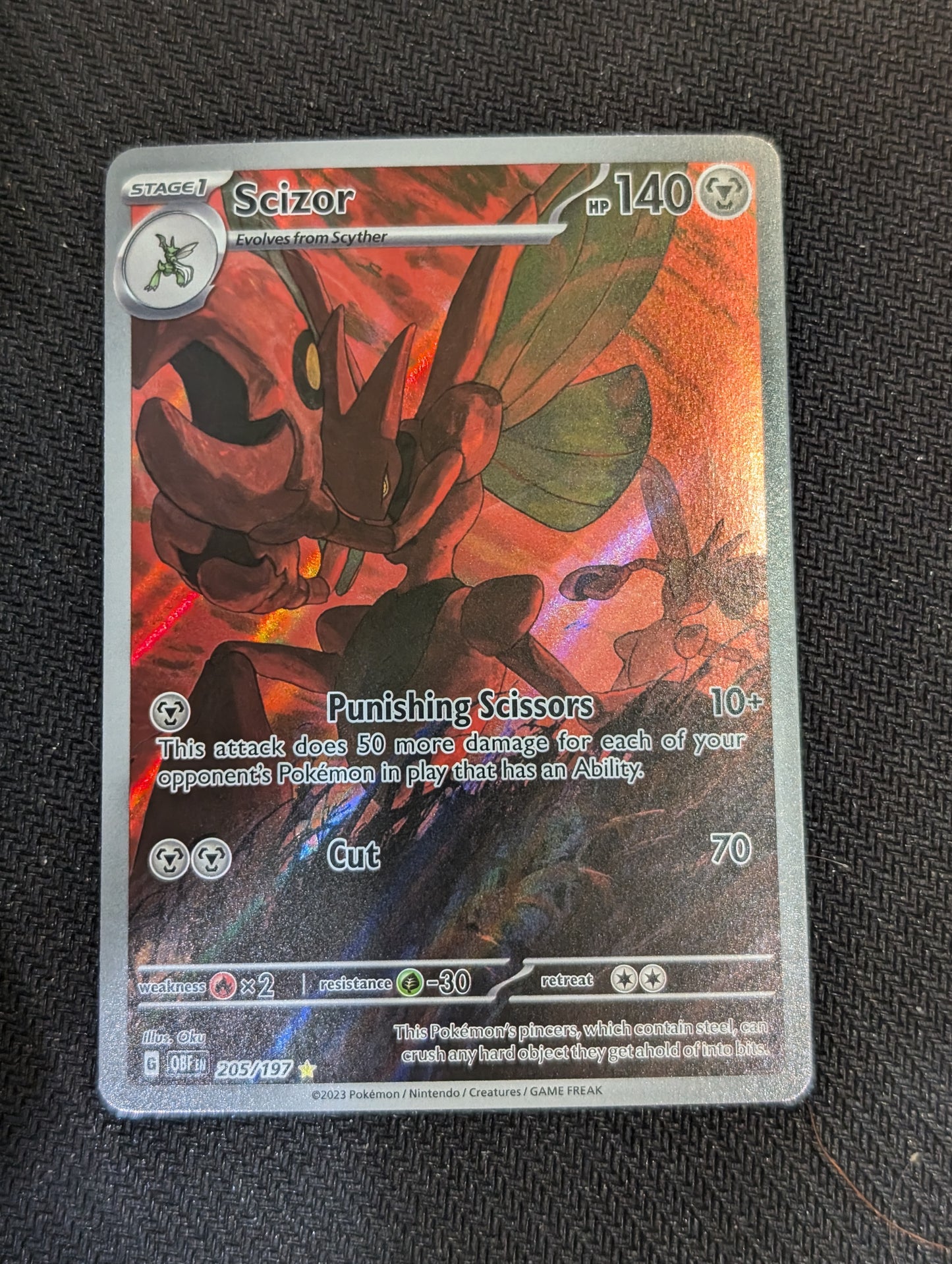 #205/197 Scizor Obsidian Flame