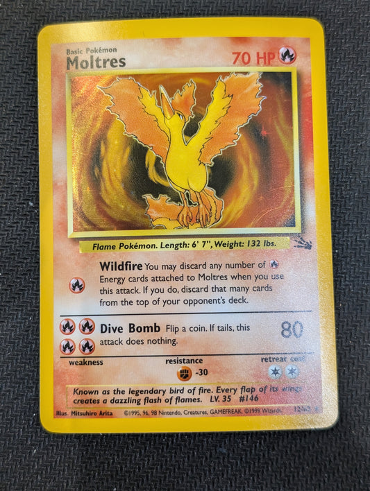 #12/62* Moltres (12) Fossil Holo Rare tcg
