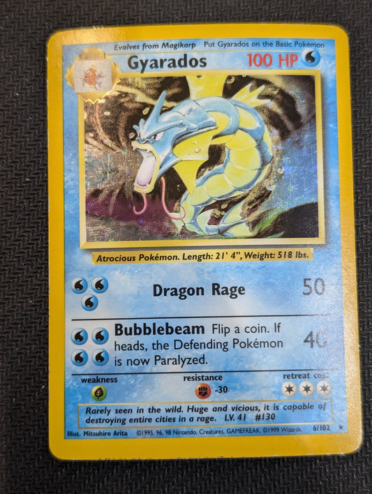 6/102* Gyarados base set (LP)