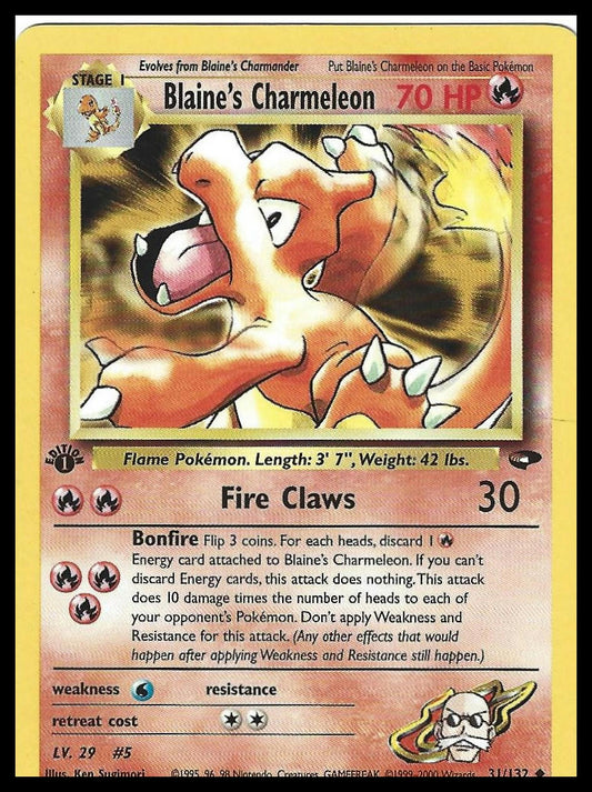 #031/132 Blaine's Charmeleon Gym Challenge 1st edition