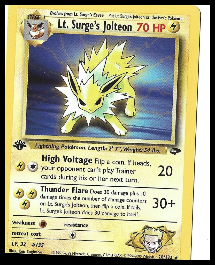 #028/132 Lt. Surge's Jolteon Gym Challenge