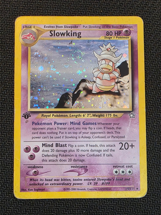 #014/111 Slowking 1st ed Neo Genesis (creased)