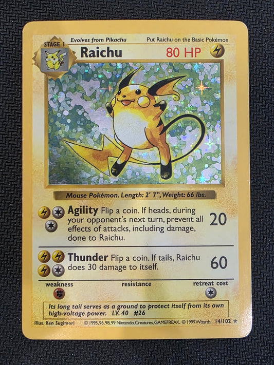 #014/102 Raichu (Shadowless) Base Set