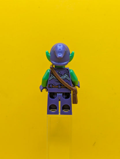 Green Goblin sh0695 Bright Green Skin, Dark Purple Outfit, Small Yellow Eyes, Printed Legs Marvel Lego Minifigure