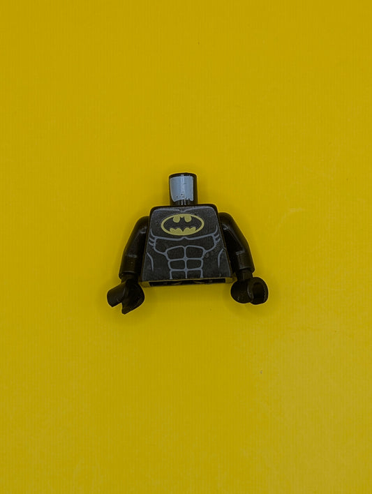 Torso Batman Logo in Yellow Oval with Muscles Pattern / Black Arms / Black Hands 973pb2541c01 Lego
