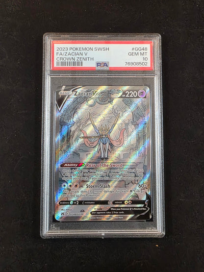 #GG48/GG70 Zacian V Crown Zenith PSA 10