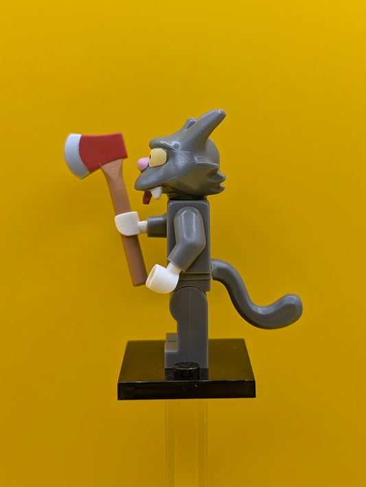 Scratchy colsim-14 The Simpsons, Series 1 (Complete Set with Stand and Accessories) Lego Minifigure