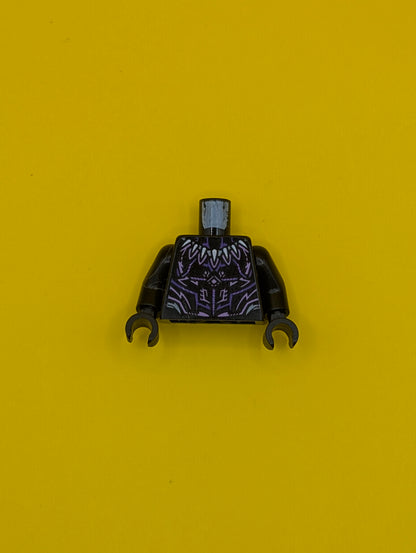 Torso Armor with Dark Purple and Lavender Trim, Pearl Dark Gray Claw Necklace Pattern / Black Arms / Black Hands 973pb4392c01 Lego