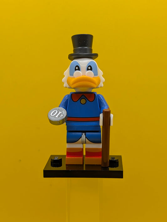Scrooge McDuck coldis2-6 Disney, Series 2 (Complete Set with Stand and Accessories) Cmf Lego Minifigure