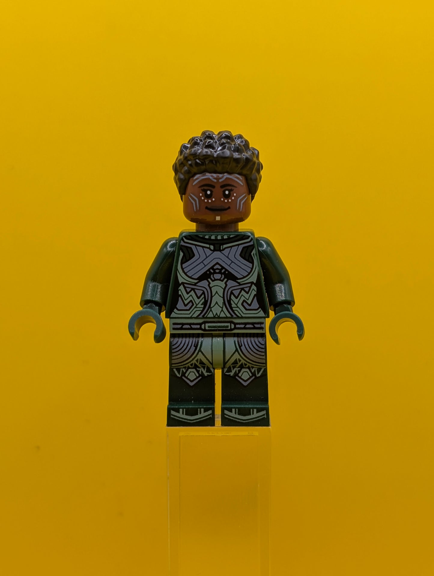 Nakia sh0844 Dark Green Suit Marvel Lego Minifigure