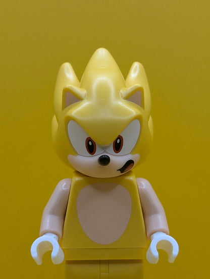Super Sonic son019 Sonic The Hedgehog Minifigure Lego Minifigure Lego