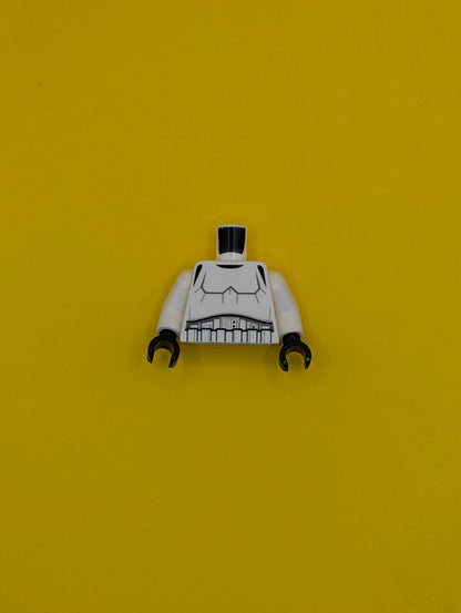 Torso SW Armor Stormtrooper, Detailed Armor without Shoulder Belts Pattern / White Arms / Black Hands 973pb1712c01 Lego