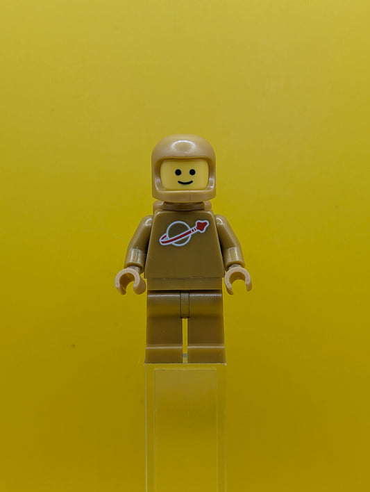 Classic Space idea230 Pearl Gold with Air Tanks and Updated Helmet Idea Lego Minifigure