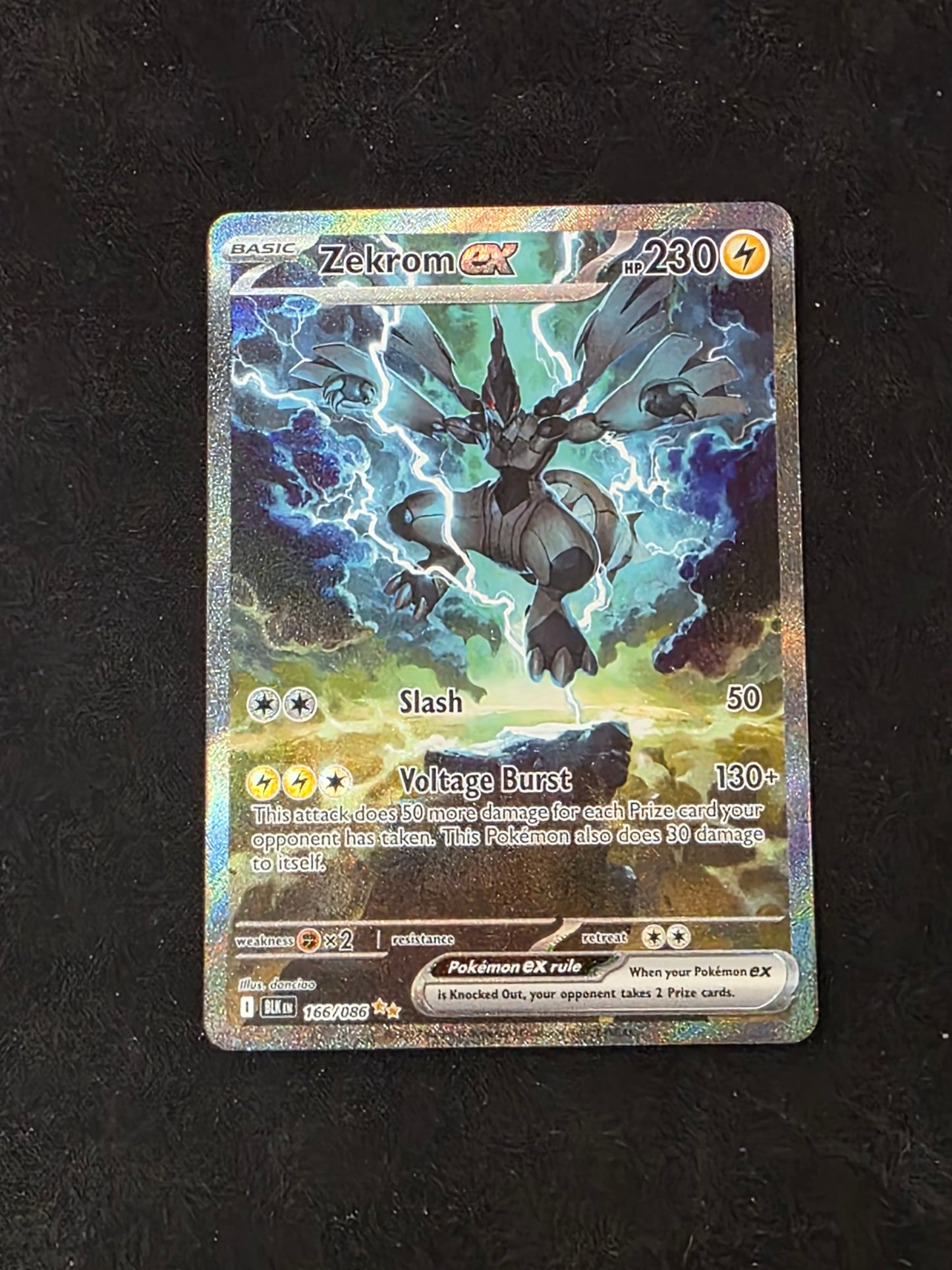 Zekrom Ex #166/086 Black Bolt