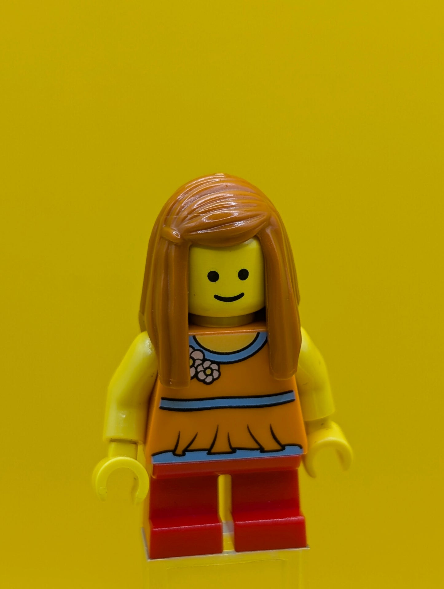 Child Girl twn161 Orange Top City Minifigure Lego