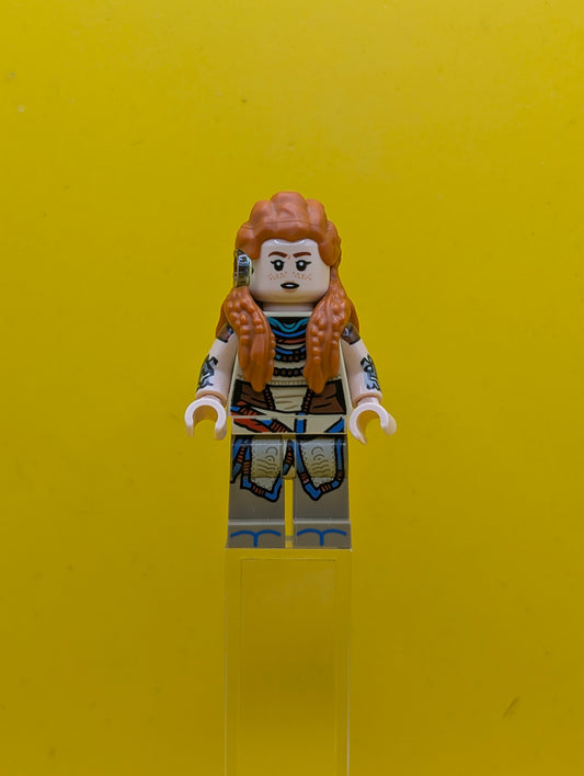 Aloy hfw001 Lopsided Closed Mouth / Surprised Open Mouth Horizan Lego Minifigure