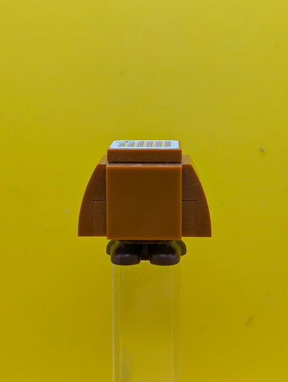 Goomba mar0022 (Dark Bluish Gray Interior Pieces) - Angry Super Mario Lego Minifigure