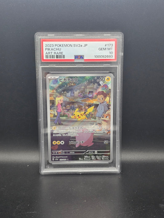 #173/165 Pikachu Japanese 151 PSA 10