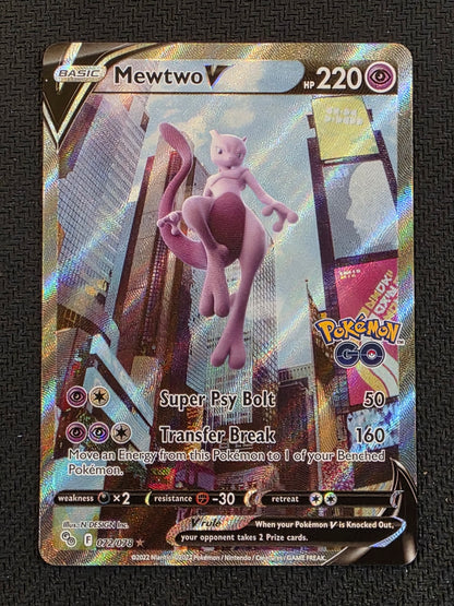072/078** Mewtwo V (Alternate Full Art) Pokemon GO