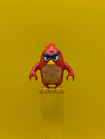 Red ang008 Left Eyebrow Raised The Angry Birds Movie Lego Minifigure