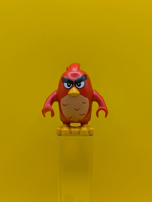 Red ang008 Left Eyebrow Raised The Angry Birds Movie Lego Minifigure