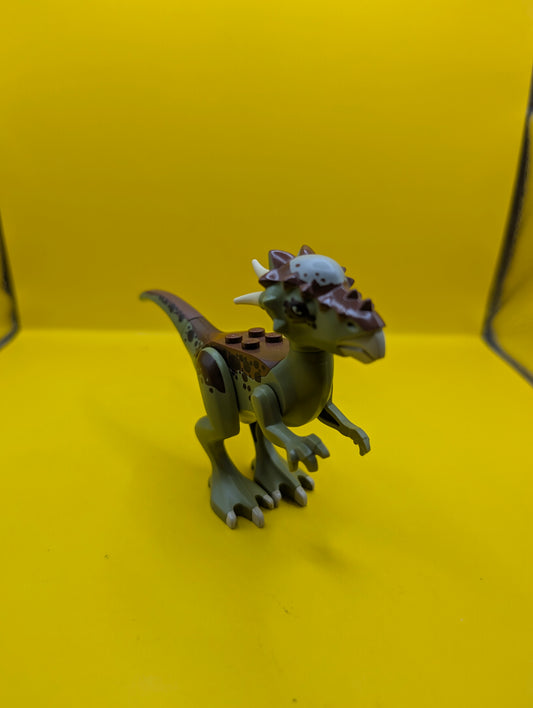 Dinosaur Stygimoloch styg02 with Reddish Brown Back and Dark Brown Spots Jurassic World Lego Minifigure