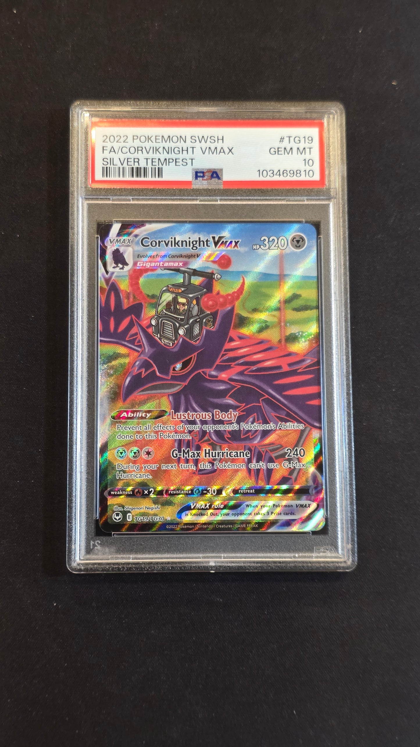 #TG19/TG30 Corviknight Vmax -Silver Tempest PSA 10
