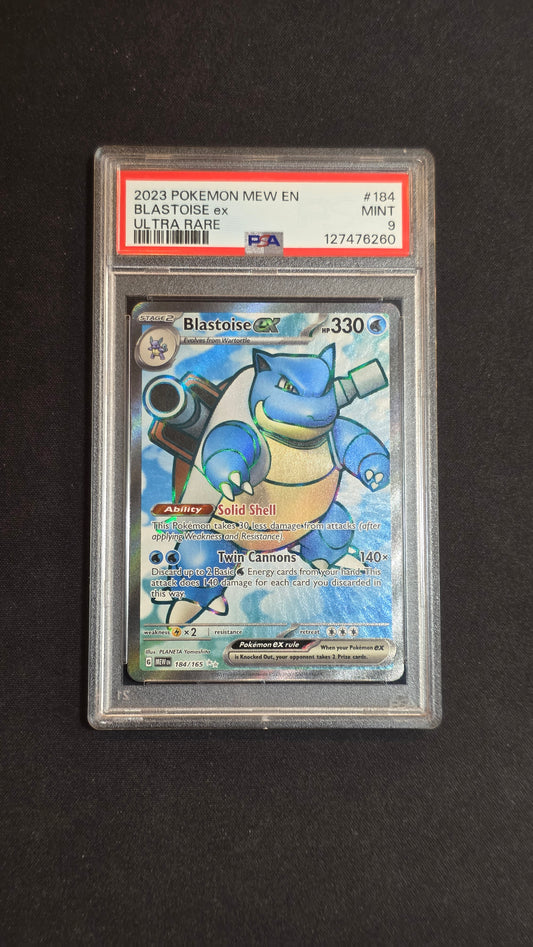 #184/165 Blastoise ex -151 PSA 9