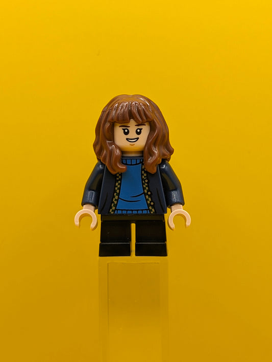 Hermione Granger hp476 Dark Blue Cardigan, Black Short Legs Minifigure Lego
