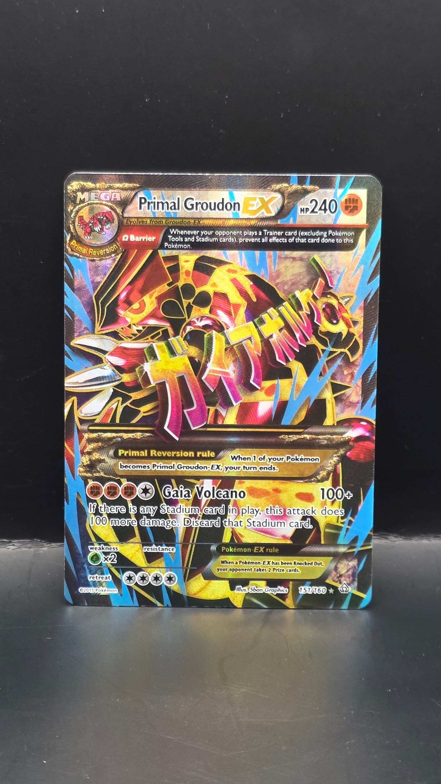 Primal Groudon EX #151/160 -Primal Clash