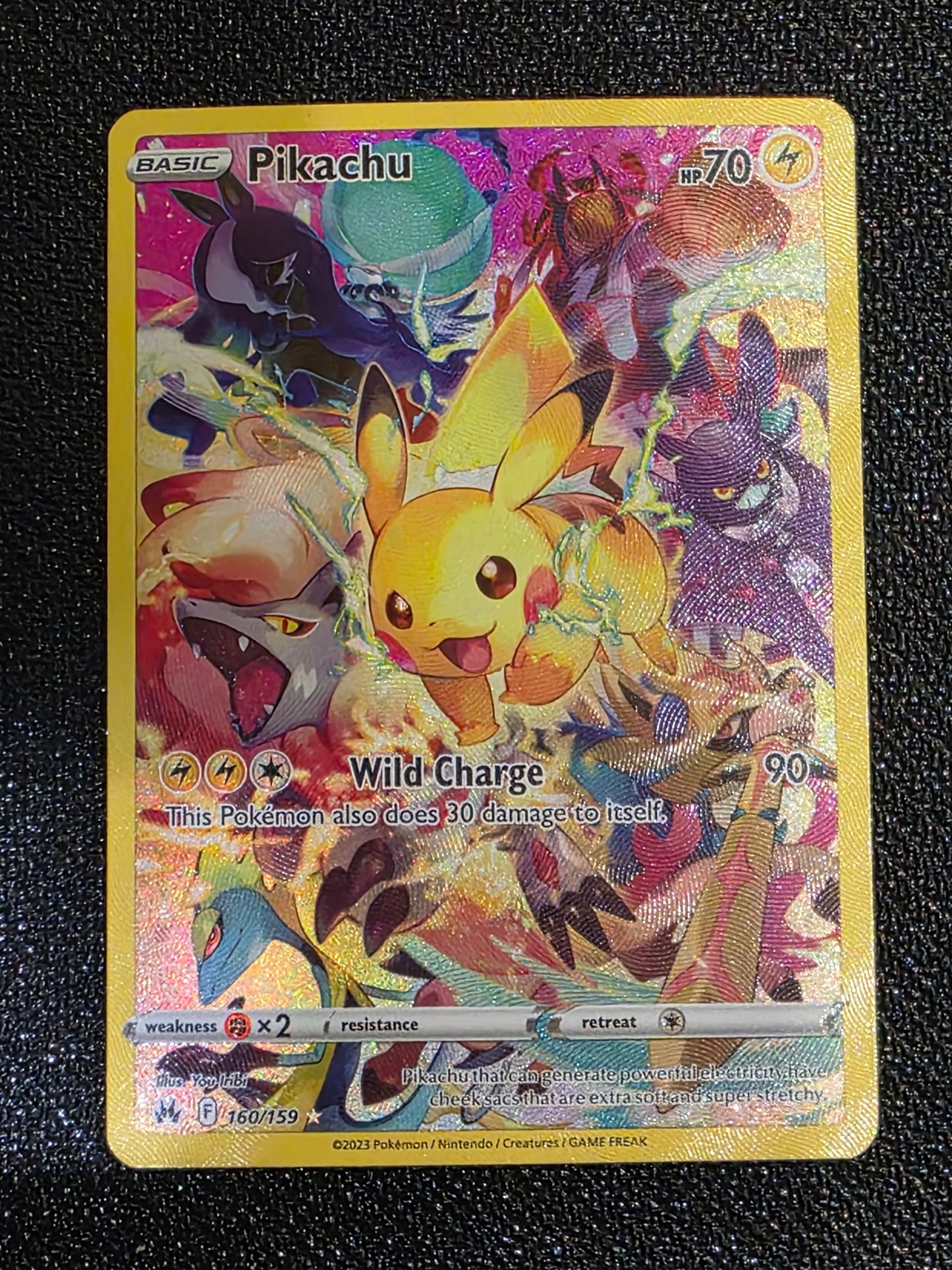 #160/159 Pikachu (Secret) Crown Zenith