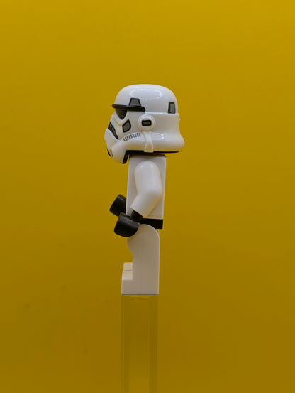 Imperial Stormtrooper sw0997a Male, Dual Molded Helmet with Black Panels on Back, Light Nougat Head, Scowl Star Wars Lego Minifigure